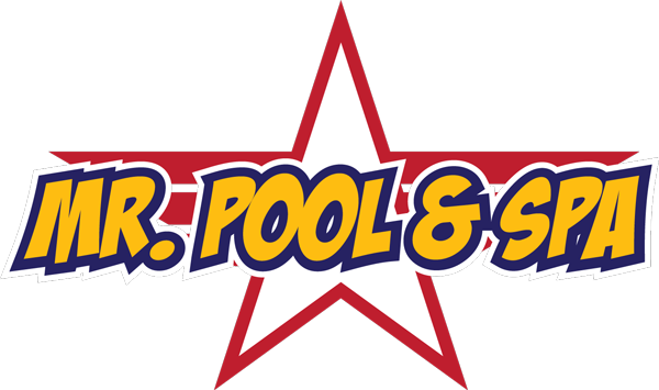 This is a photo of the Mr. Pool and Spa logo.